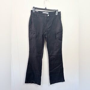 Joe's Jeans black flare cargo pants size 27 new